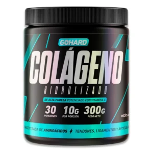 GoHard | Colágeno Hidrolizado + Vitamina C (Sin Sabor) 300 gr